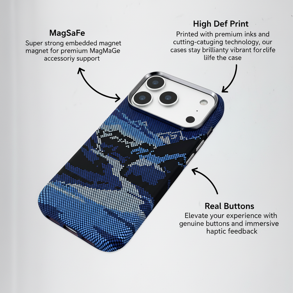 Mountain Pixelated Landscape Phone Case